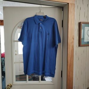 New Chaps Blue Knit Polo Size Men's L
